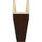 Ekena Millwork 3-Sided (U-beam) Rough Cedar Endurathane Faux Wood Ceiling Beam, Premium Hickory, 6"W x 10"H  x 22'L BMRC3C0060X100X264ZH - alternate 4